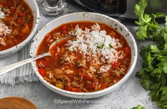 Slow Cooker Stuffed Pepper Soup